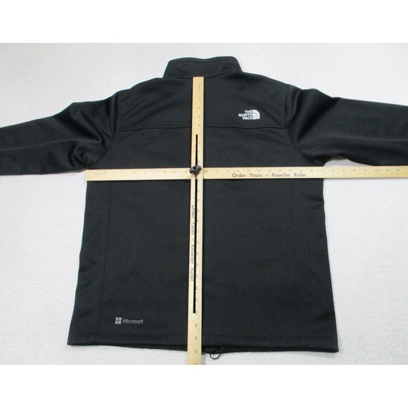 The North Face Jacket Mens Large Black WindWall Microsoft Softshell Full Zip - Picture 8 of 12